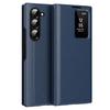For Samsung Galaxy Z Fold5 5G Case with Card Holder Smart View Window Leather Phone Cover