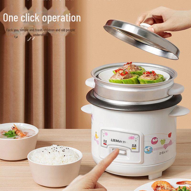 Мини электрическая рисоварка в винтажном стиле, многофункциональная, на 6-8 человек, бесплатная доставка