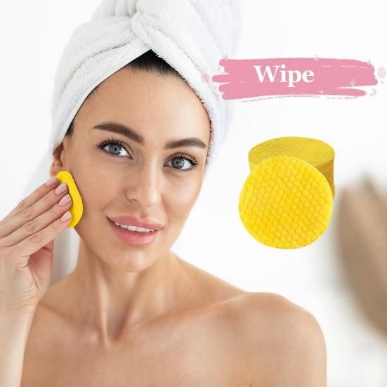 40 шт. очищающих дисков с койевой кислотой для удаления темных пятен и макияжа, спрессованные спонжи для лица с куркумой, мягкое очищение пор, отшелушивание, очистка лица, хлопок