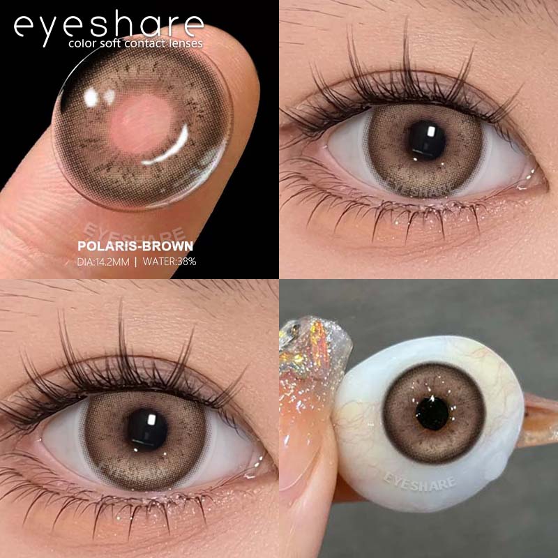 Eyeshare Colored Contact Lenses Blue Contact Lenses Red Fashion Lenses Green Eyeglass Lenses Brown Natural Eyeglass Lenses 1 Pair