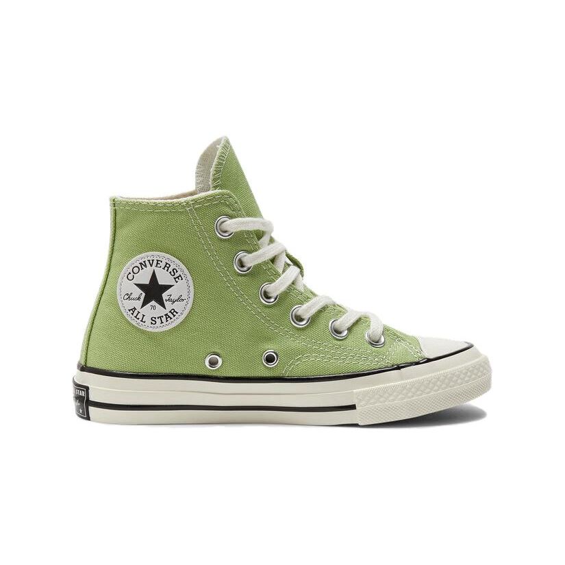 Converse 1970-е Дофаминовый цвет Прочные Дышащие Высокие парусиновые кеды Детские кроссовки Зеленый A05215C