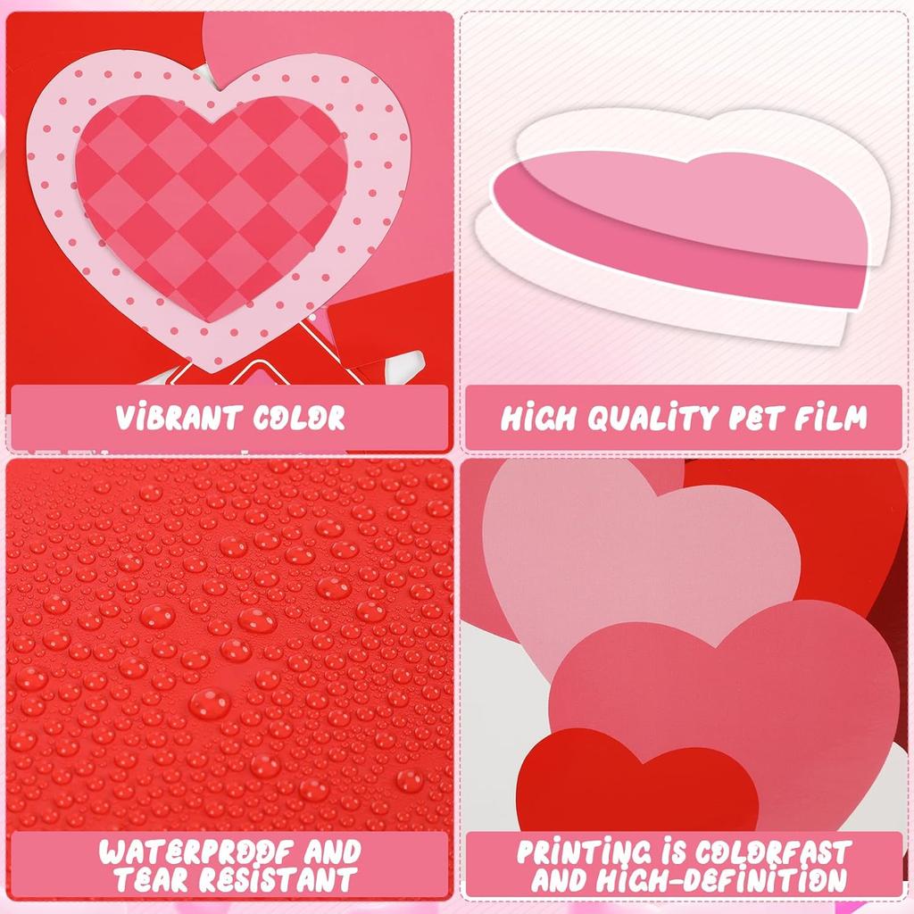 89PCS Valentine's Day Bulletin Board Decoration Set Heart Bulletin Board Borders Sending Our Love Cutouts for Bulletin Board Happy Valentine's Day