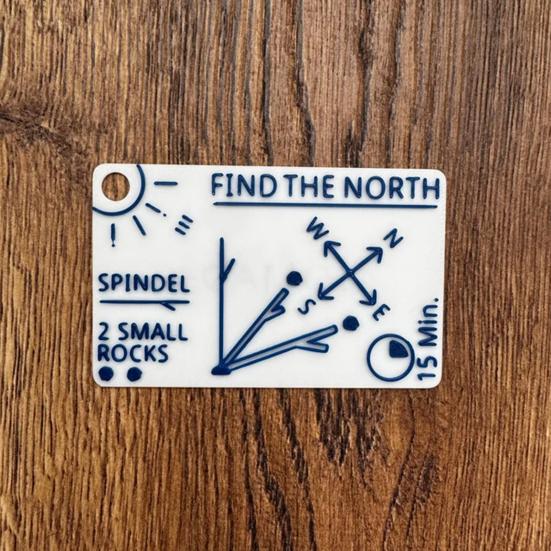 1/2 шт. Карманный путеводитель по выживанию, легко читаемый, портативный, легкий, для путешествий на открытом воздухе, кемпинга, охоты, походов, свет, тень, звездная навигационная карта, инструменты