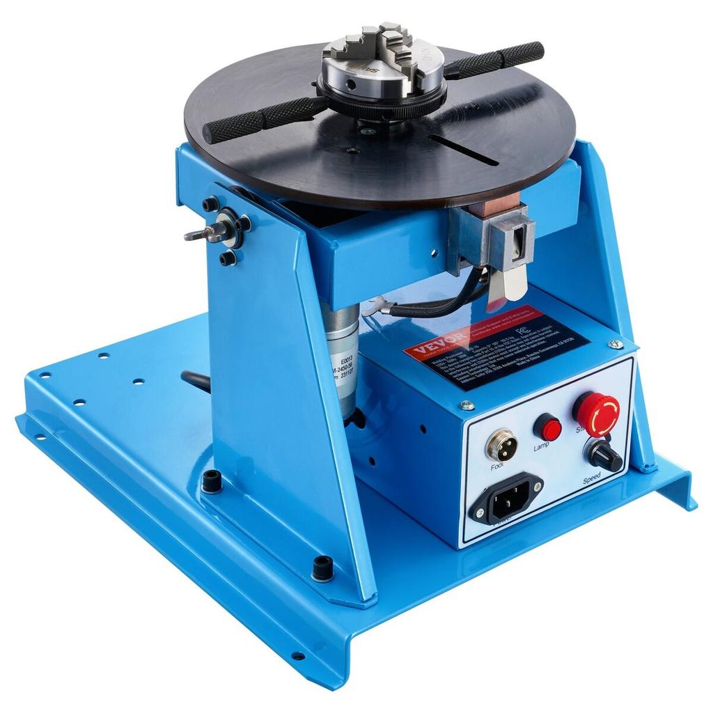 10KG Rotary Welding Positioner 0-90° Positioning Turntable Table 1-12RPM