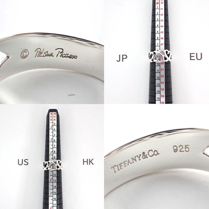[Б/У] Кольцо TIFFANY 925 с тремя сердцами Любви Размер 9/Размер 9/g530-66
