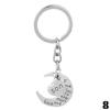 1pcs Grandpa/Son I Love You To the Moon and Back Key Ring Keyring Xmas Gift Silver