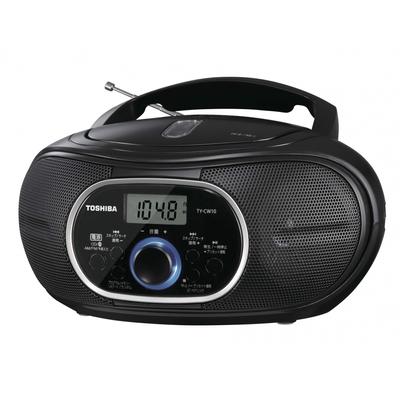 Toshiba CD-радио с Bluetooth, горизонтальное компактное TY-CW10(К) черный