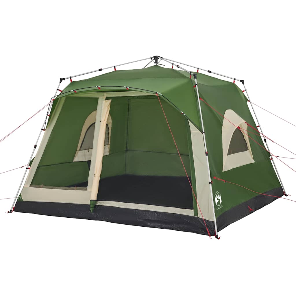 Family Tent for 7 People Green Quick Release System