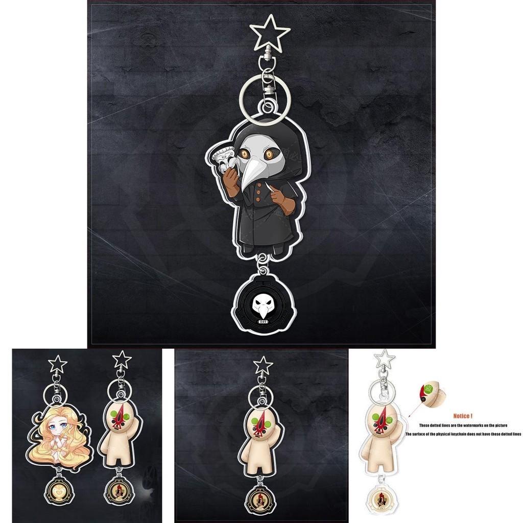 Акриловый брелок с логотипом Фонда SCP, подвеска на сумку, аксессуары в стиле чумного доктора, унисекс, стильный дизайн