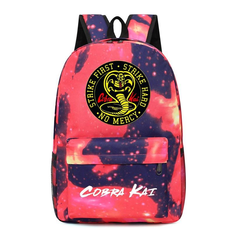 Kids Lightweight School Backpack Martial Arts Training Breathable Dual-Strap Bag With Geometric Print Unisex Design