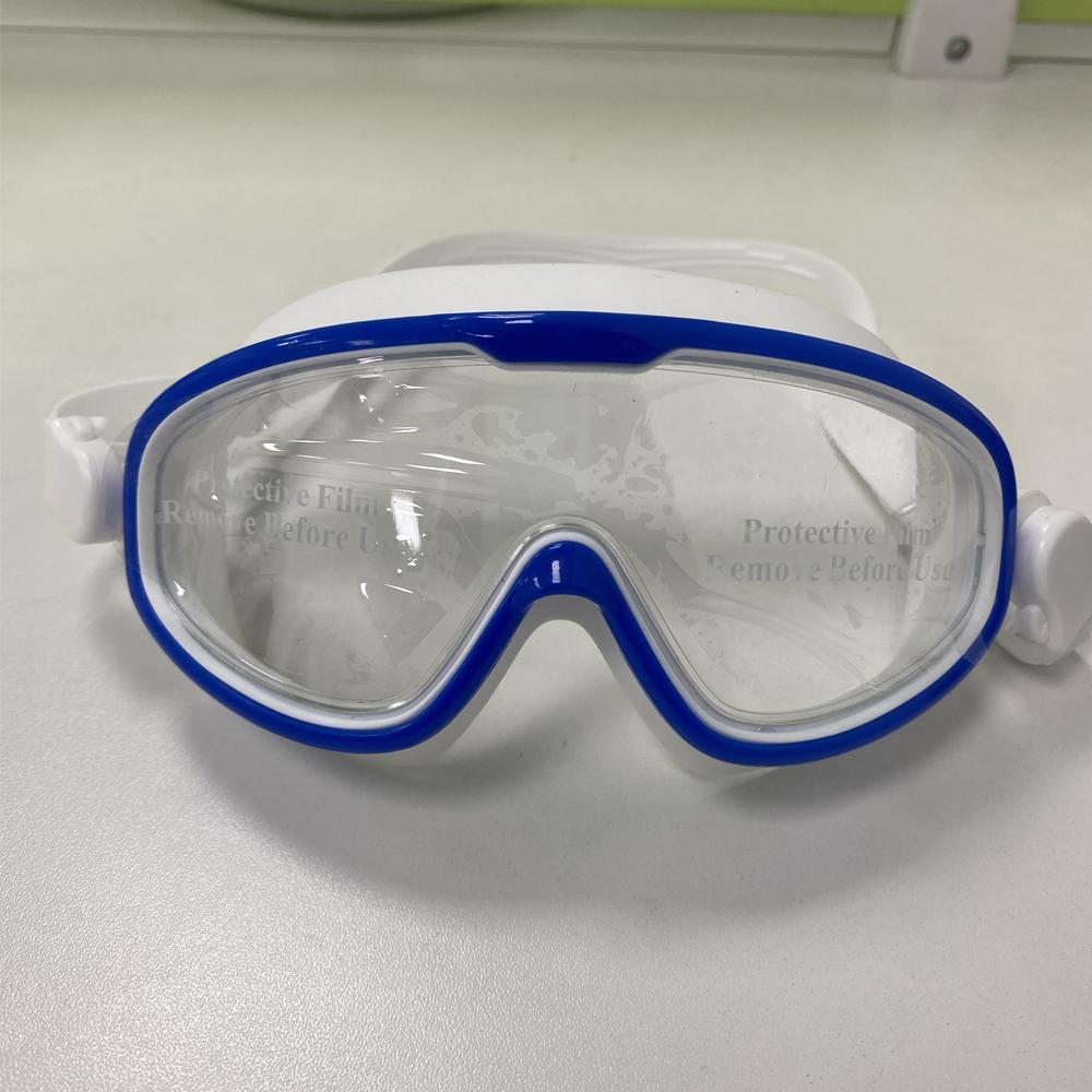 Big Frame Swimming Goggles, Anti Fog Swim Goggle for Men Women, Free-diving Mask, Silicone Waterproof Swim Glasses