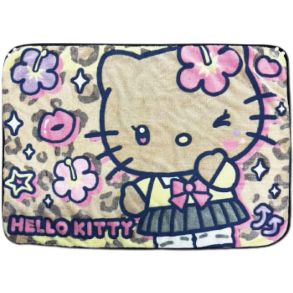 Hatayama Shoji Sanrio 3D Throw, 70x100cm, Hello Kitty Brown, Approx. H70xW100cm, 66203224