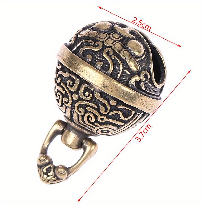 Lucky Brass Handicraft Die Casting Drop Bell Key Car Button Wind Bell Sect Bronze Bell Creative Gift Fengshui Home Pendant