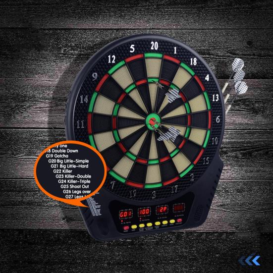Электронная мишень для дартса с ЖК-дисплеями, более низкий показатель отскока, компактный дизайн, питание от батареек, цифровая программа
