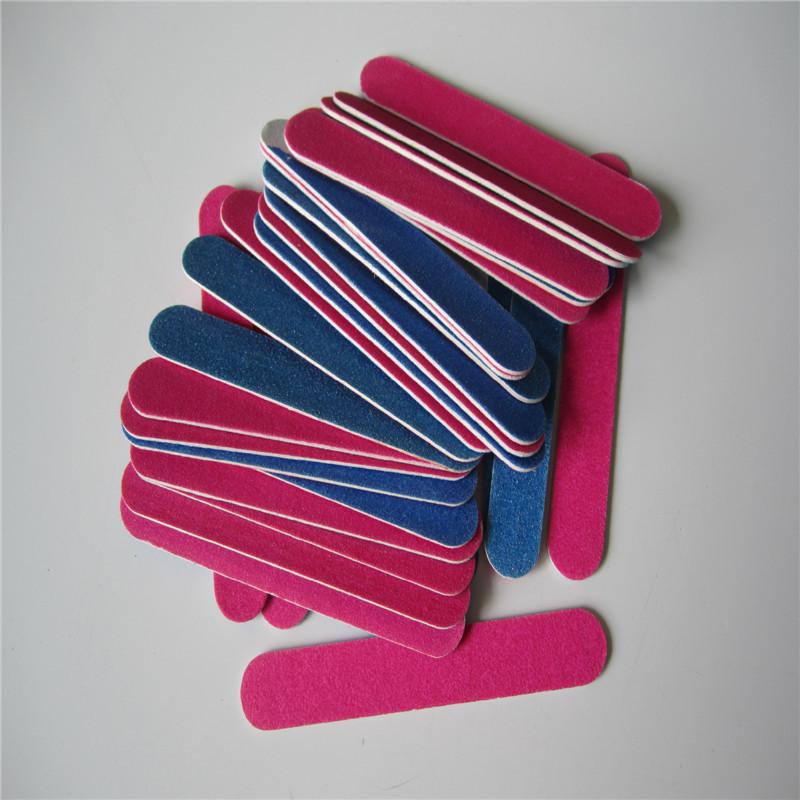 Professional Curve Nail File Buffers Durable Convenient 100pcs Nail Tools Thick Sandpaper