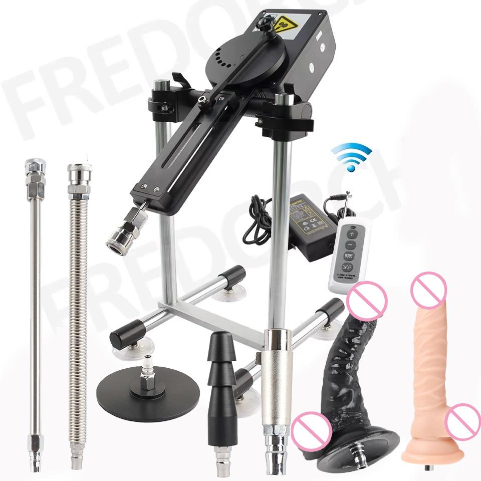 Автоматическая секс-машина Толкающая машина с дилдосами Пульт/APP Управление для пары 70 Вт Мощная машина любви Специальная функция