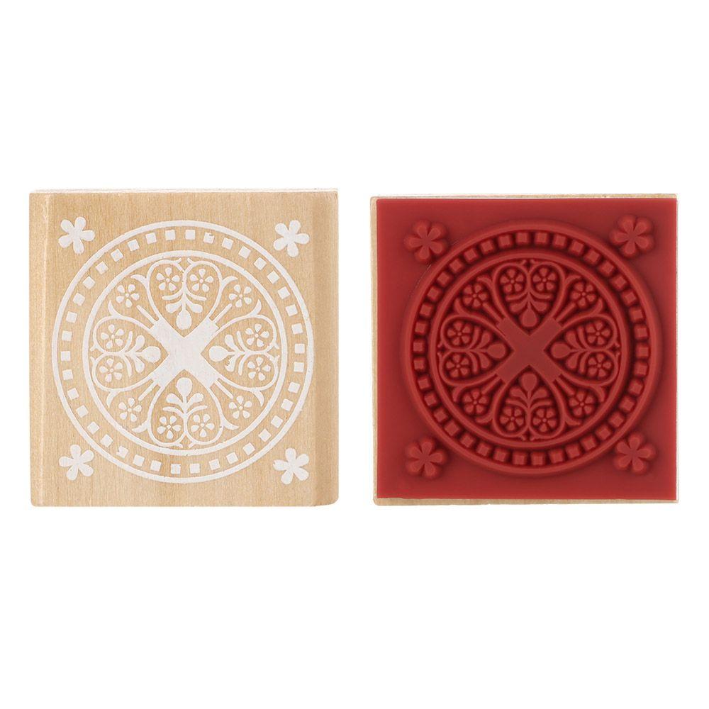Декоративные винтажные DIY крафт квадратные цветочные штампы деревянные резиновые для скрапбукинга