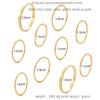 20pcs Gold-color And Silver-plated Ring Ladies Simple Style Fine Finger Ring Joint Ring Index Finger Brass And Iron Jewelry