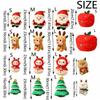 Lovely Christmas Stuffed Plush Toys Christmas Decoration 3D Stuffed Animals Elk Toy  Toddler