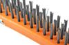 Wire brush, steel wire, 3x19 rows, with scraper
