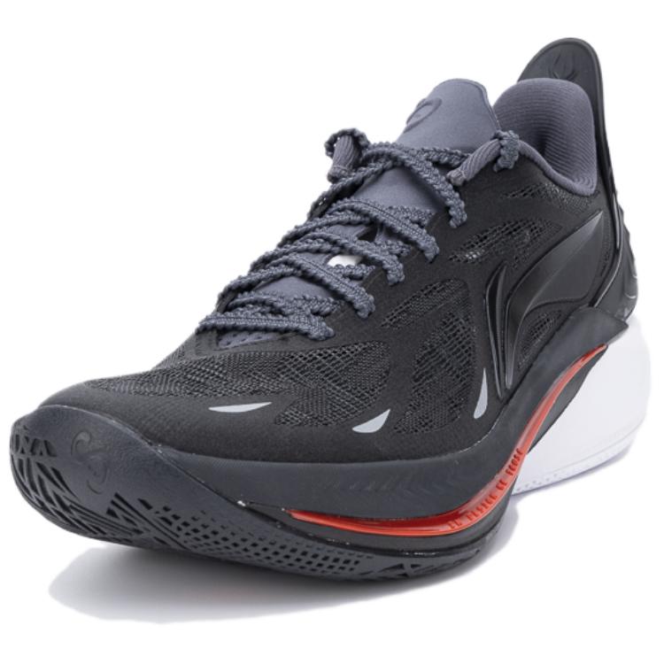 Li Ning SONIC 12 Амортизирующие Нескользящие Низкие Баскетбольные Кроссовки Мужские Черные ABAU019-8