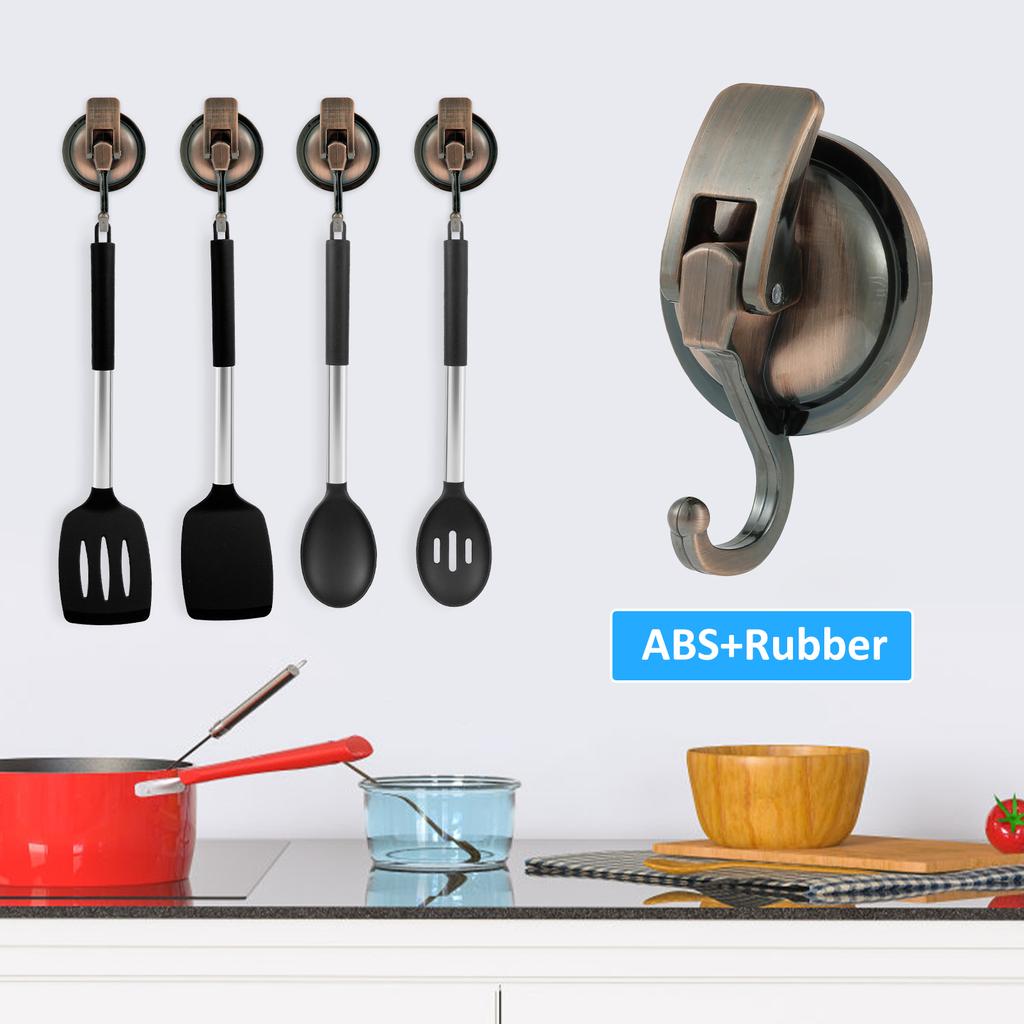 2 шт. Крючки на присосках для душа Сверхмощные вакуумные крючки для душа для внутренней части душа Супер присоска для кухни, ванной комнаты, туалета