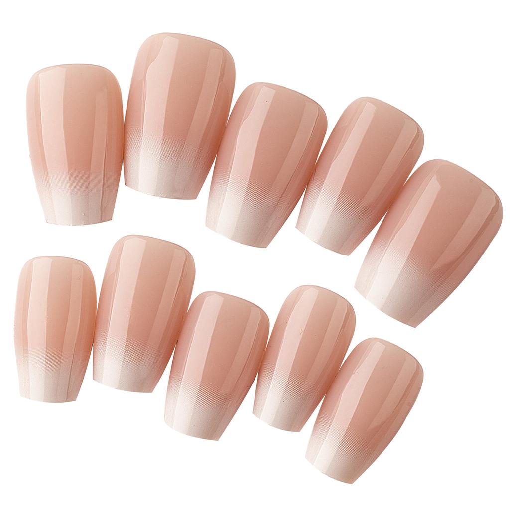 240 типсов/коробка Наклейки для ногтей Длинные Миндалевидные Накладные Ногти для Женщин Розовые и Белые Искусственные Ногти DIY Украшение для Нейл-арта