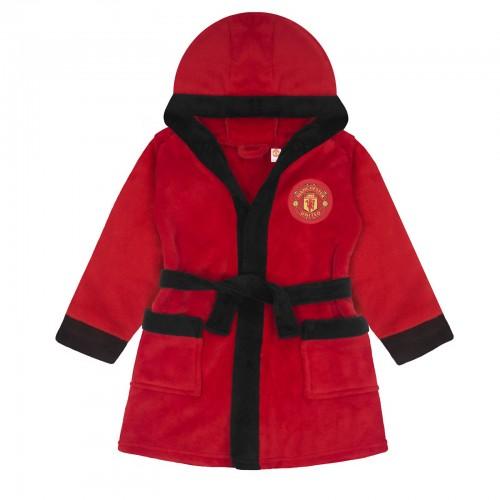 Manchester United FC Baby Crest Fleece Dressing Gown
