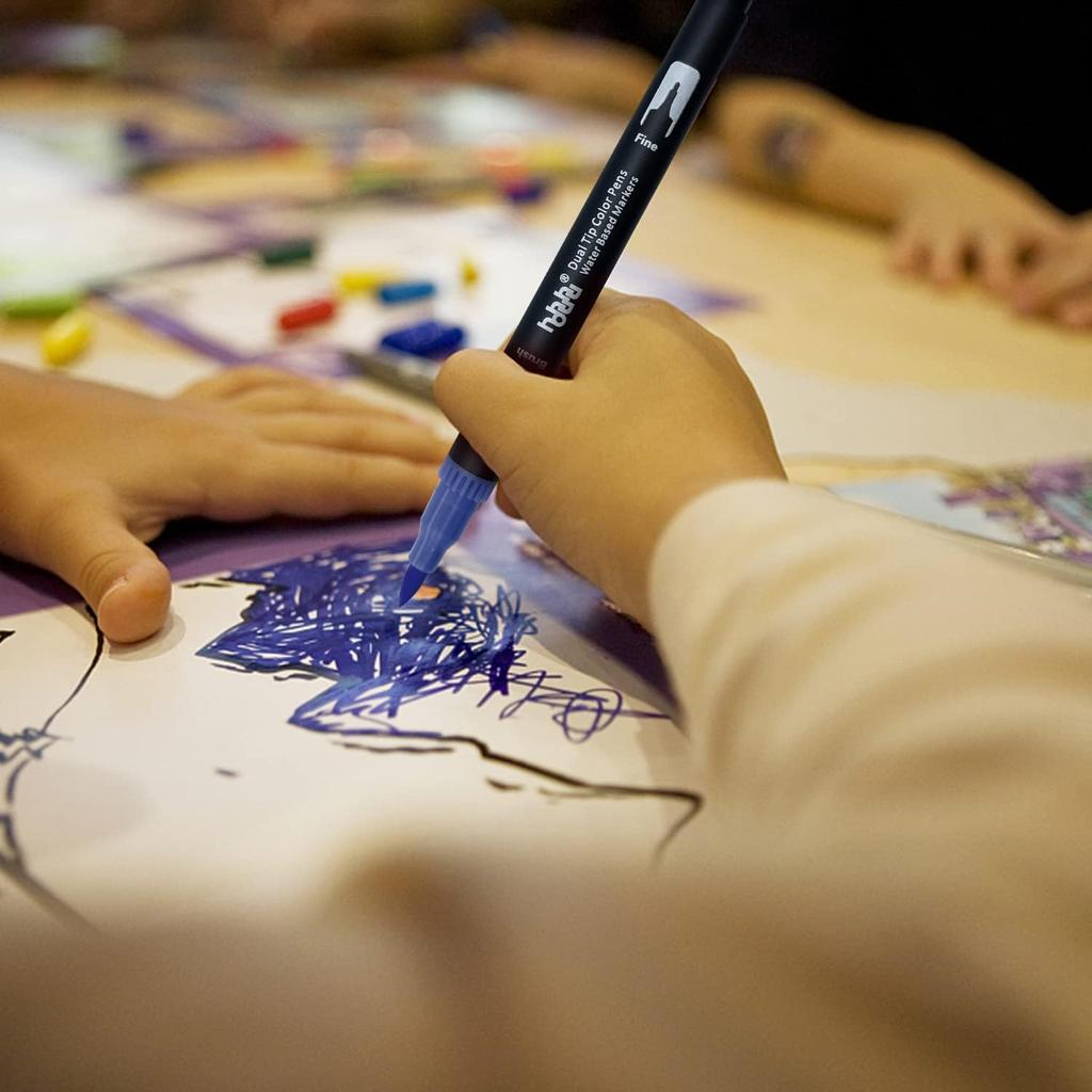 150 цветов маркер для рисования акварелью, цветная ручка для рисования акварелью, набор офисных пишущих инструментов, ручка, кисть, ручка, ручка на водной основе, набор,