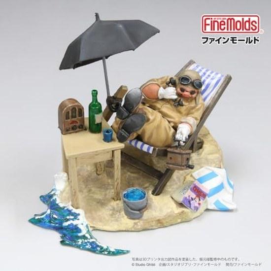 Fine Mold Studio Ghibli Vignette Collection No.1 Porco from Rosso Hideout Non-Scale Plastic Model GV1 Molding Color