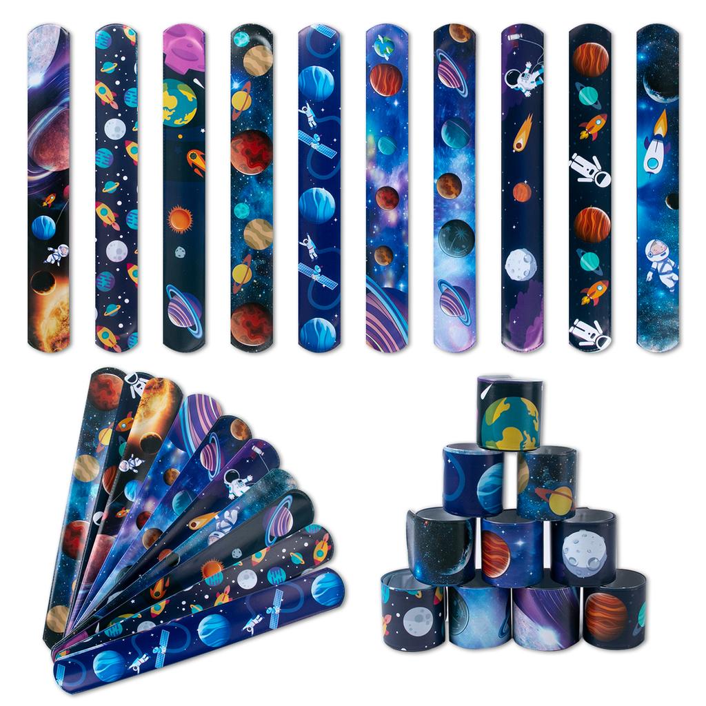 10 шт. Мультяшный единорог, хлопающий круг, русалка, динозавр, животные, браслеты для пощечины, детские игрушки для вечеринки по случаю дня рождения, подарки на детскую вечеринку, сувениры