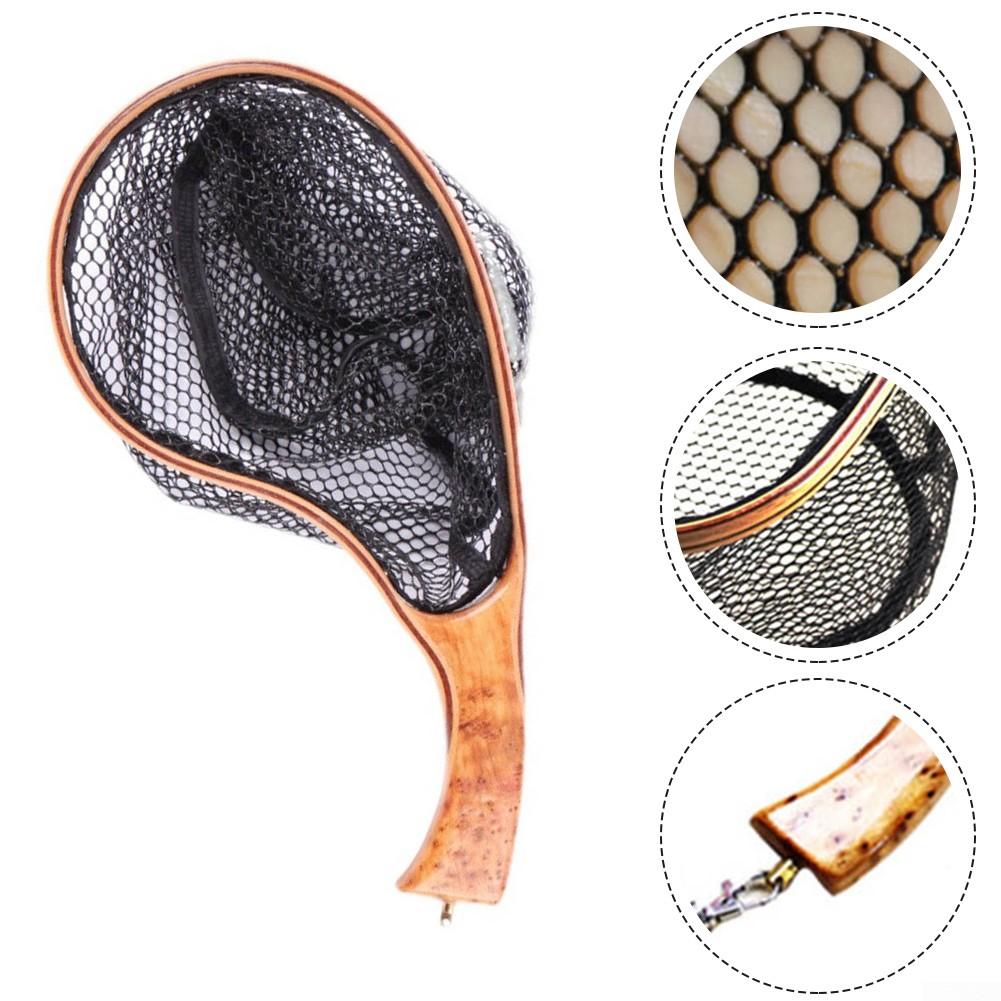 Fishing Net Fly Fishing Net Functional Wood+plastic