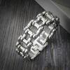 Massive Wide Bracelet Men Rock And Roll Motorcycle Chain Men's Bracelets Heavy Stainless Steel Bangles Biker Jewelry