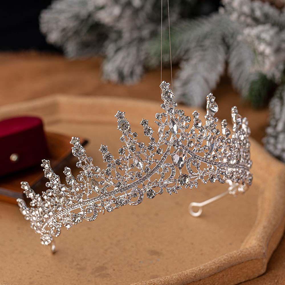 Crown Princess Crown Zinc Zinc Alloy Women Tiara Bridal Crown Wedding Jewelry Korean Style Bridal Headwear