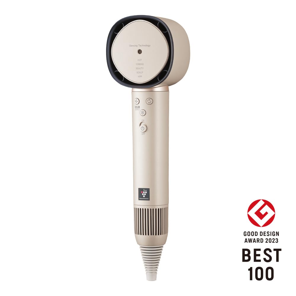 Сушилка Sharp Plasmacluster Beauty Drape Flow Dryer бежевого цвета с большим объемом воздуха, быстрая сушка, красивые волосы, увлажнение, контроль статического электричества IB-WX901-C