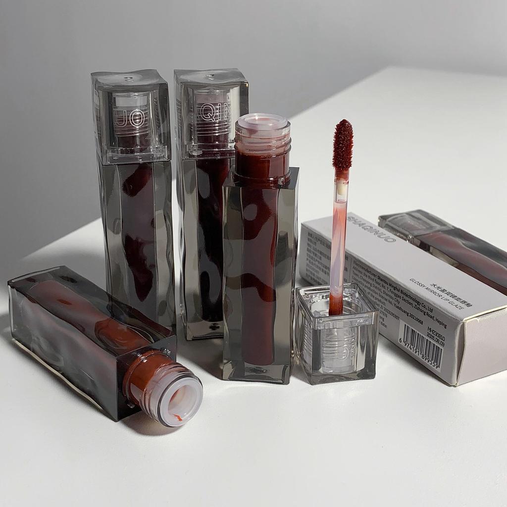 SHAQINUO Watery & Shiny Mirror Lip Glaze — увлажняющий, антипригарный, стеклянный блеск для губ