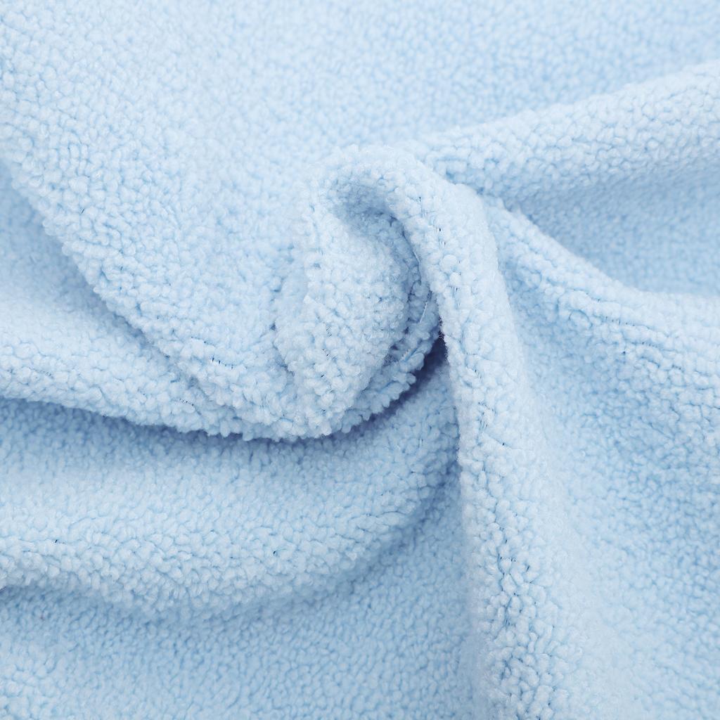 Adult Waterproof Elderly People Meal Bib Oversized Cloth Washable Feeding Aid Mealtime Protector Sky Blue