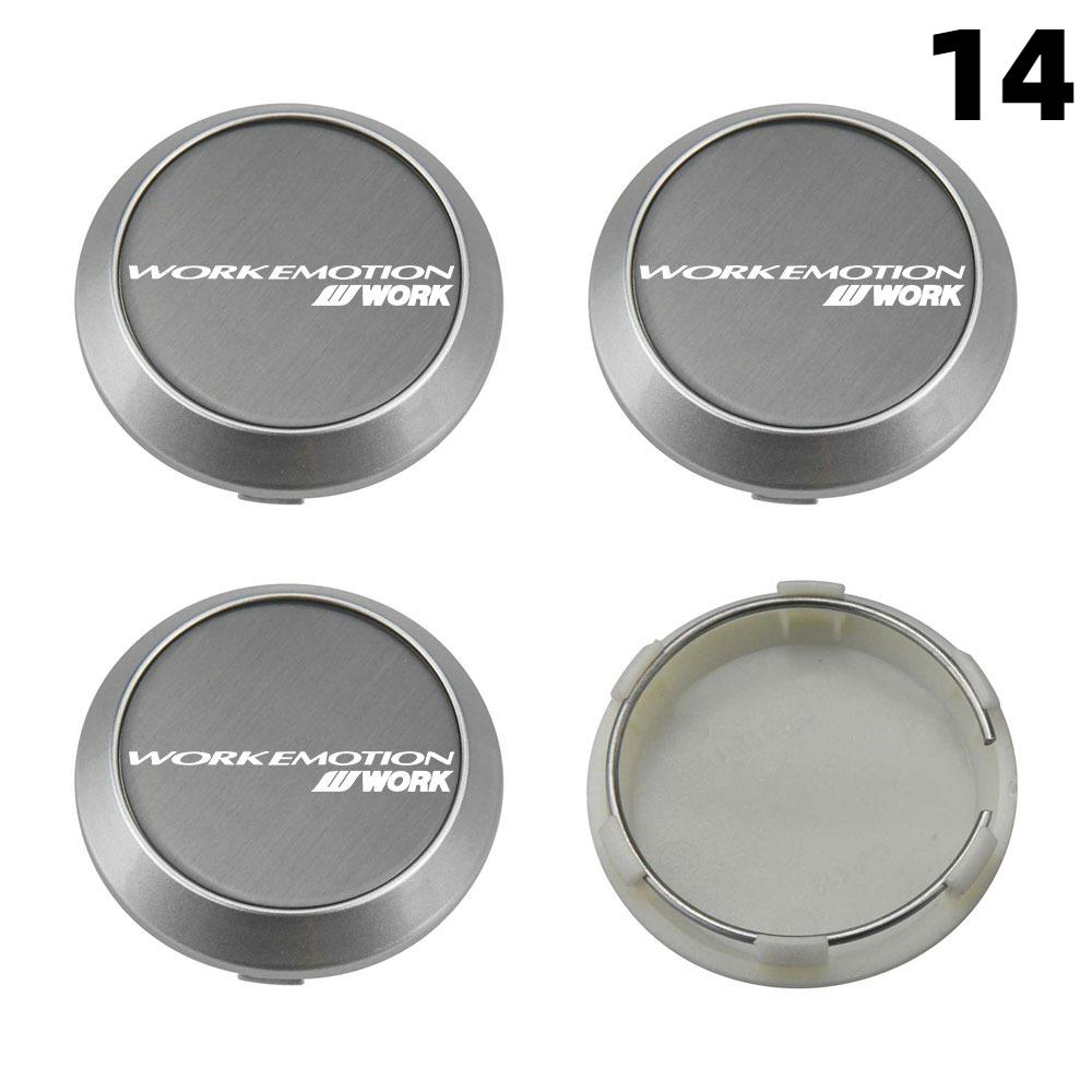 4PCS New 64MM OD / 60MM ID Cap For Rims WORK EMOTION EQUIP MEISTER VS Logo Wheel Center Cap Sport Car Wheel Cover Hub caps