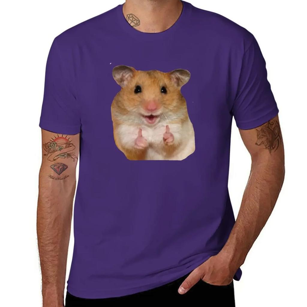 Thumbs up hamster T-Shirt cute clothes sweat mens plain t shirts