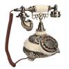 Антикварный бронзовый стационарный телефон с вращающимся циферблатом, настольный звонок для домашнего офиса, отеля