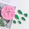 Leaf Shaped Kitchen Baking Tools 6 Holes Silicone Molds with Chocolate Molds Sugar Flipping Cake Decoration Molds Accesories