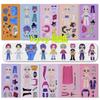Hot kpop Demon Hunters Stickers DIY Dress Up Kits Dress Up Sticker Books Clothes Changing Book Birthday Gift