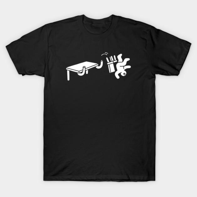 Asian Size Men Black Print T-shirt Flip You! No-Cut Print Cotton Tshirt