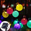 50LEDs Solar String Lights Outdoor LED Solar Bubble Ball Light 8 Modes Lamp For Garden Party Christmas Decor Holiday Lighting