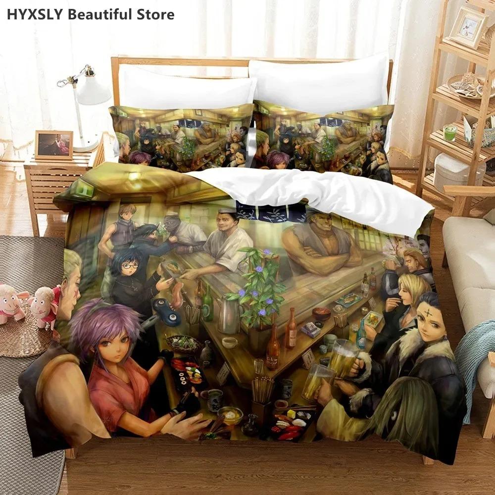 Постельное белье 3D Hunter X Hunter Японское аниме Двуспальное Queen King Пододеяльник Наволочки Полиэстер Для мальчиков