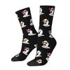 Colorful The Terrifier Art The Clown Basketball Socks Polyester Crew Socks for Women Men Non-slip
