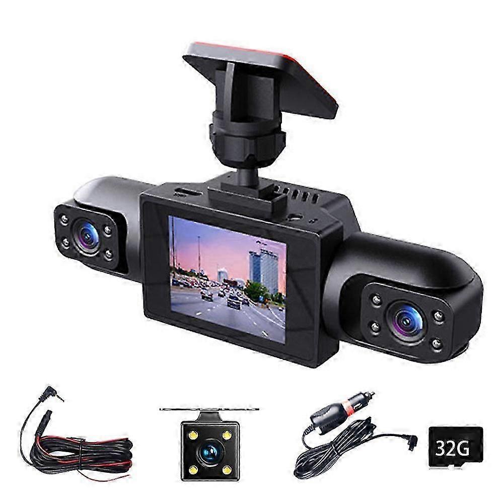 Full View Car Dashcam System 360 Panoramic Recording 4k Definition 1080p