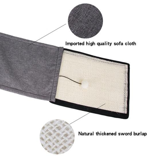 Когтеточка для кошек Охлаждающая подставка для когтеточек с большой поверхностью Игровая подушка из сизаля Сохраните свой диван Когтеточка с кошачьей мятой Двойная загрузка высокой плотности
