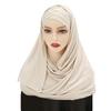 3 Layers Hijab Mercerized Cotton Hair Loss Hat Spring Summer Head Scarf  for Women