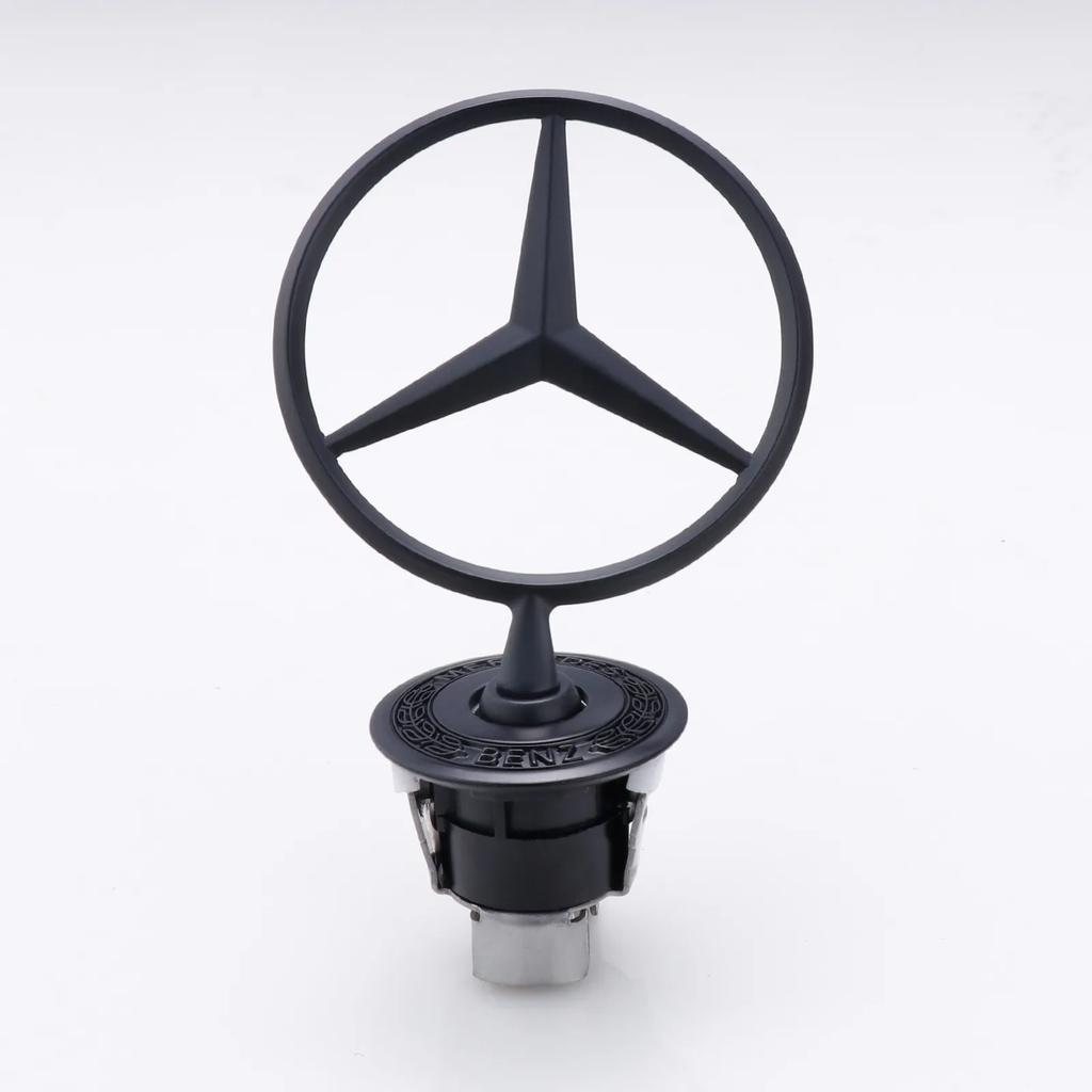 JCG1 Car Engine Hood Emblem Front Bonnet Chrome Mark Accessorie For Mercedes Benz C E S Class W204 W205 W212 W213 W211 W220 W222 W223